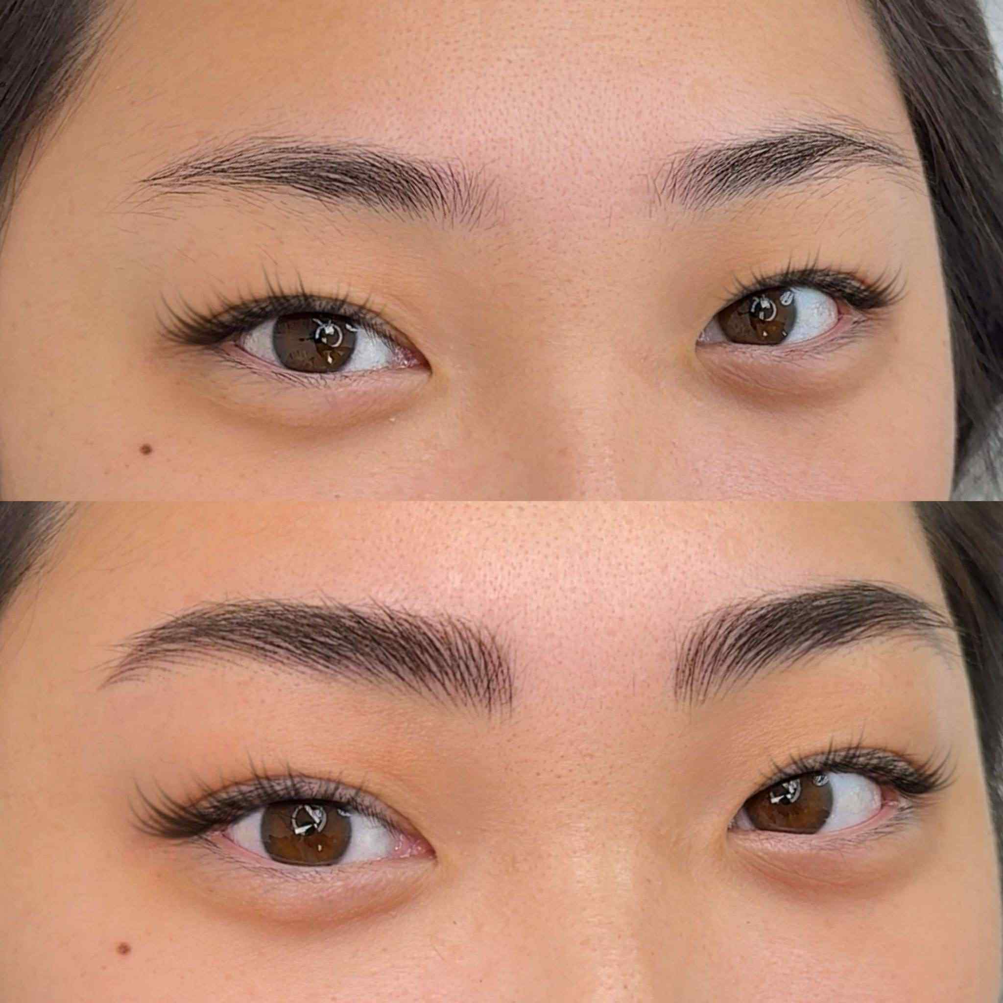 Brows before treatment